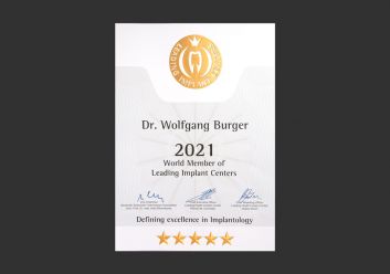 Dr. Burger – World Member of Leading Implant Centers 2021